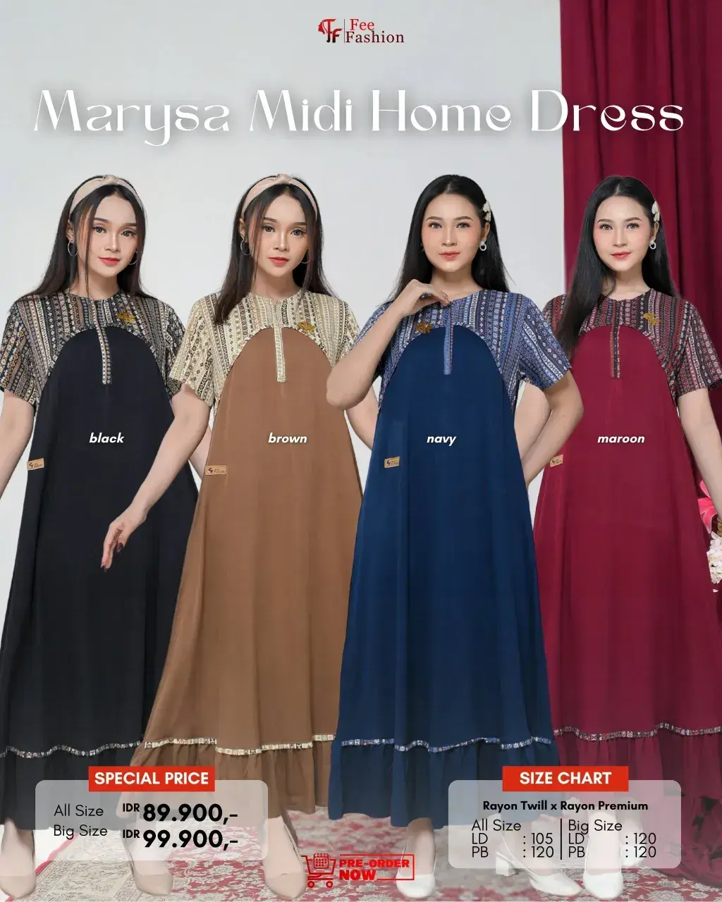 Marysa Midi Homedress