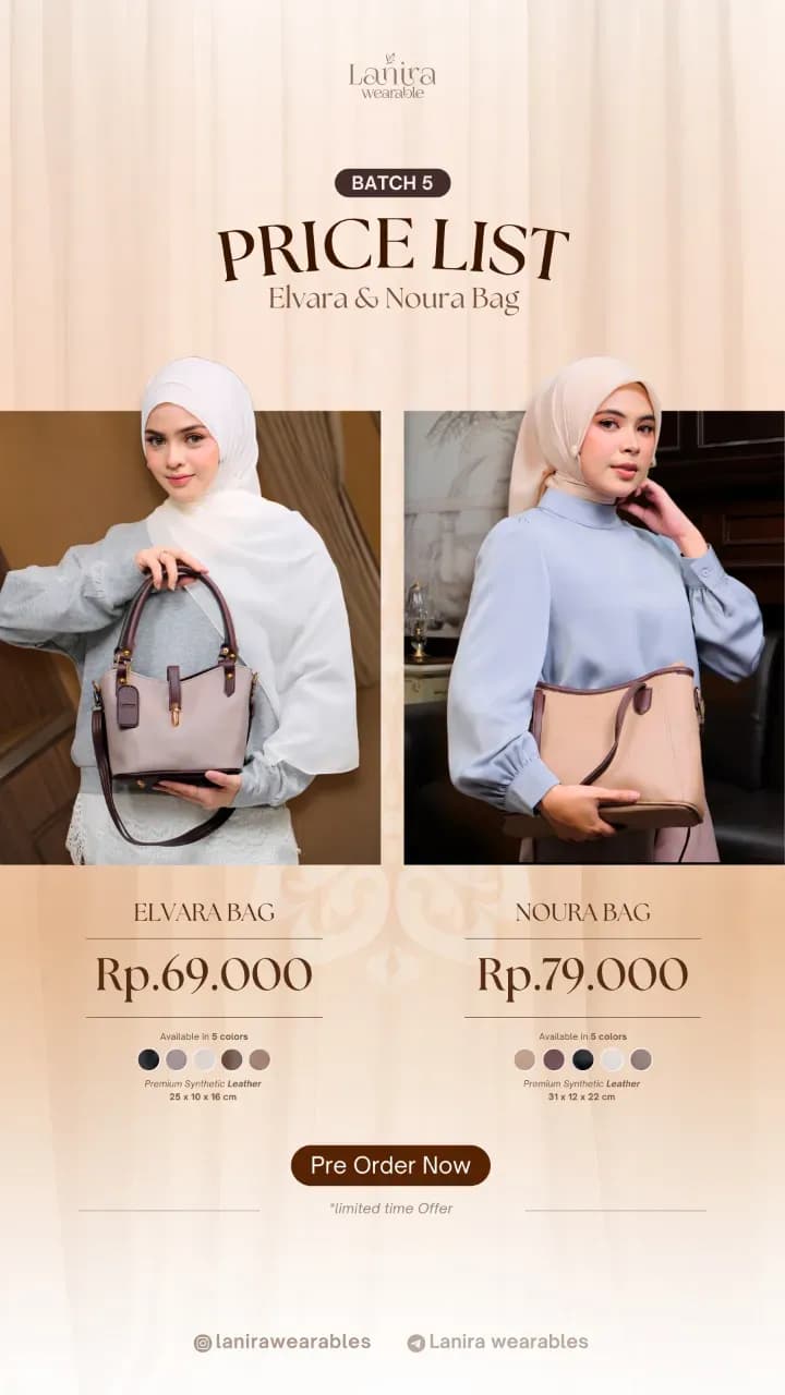 Noura bag & Elvara bag Batch 5