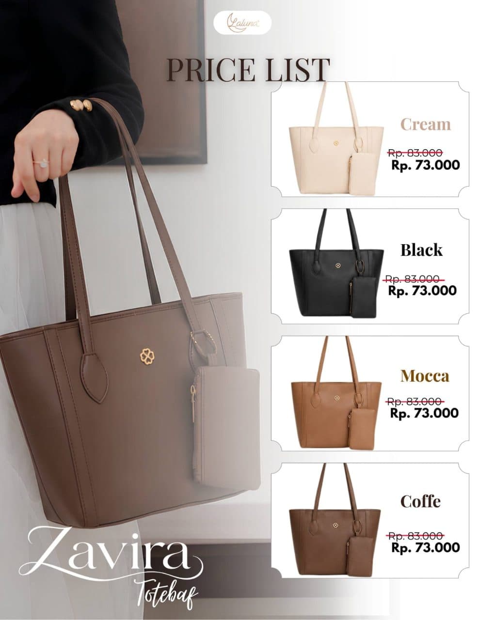 Zavira Totebag & Yazira Slingbag