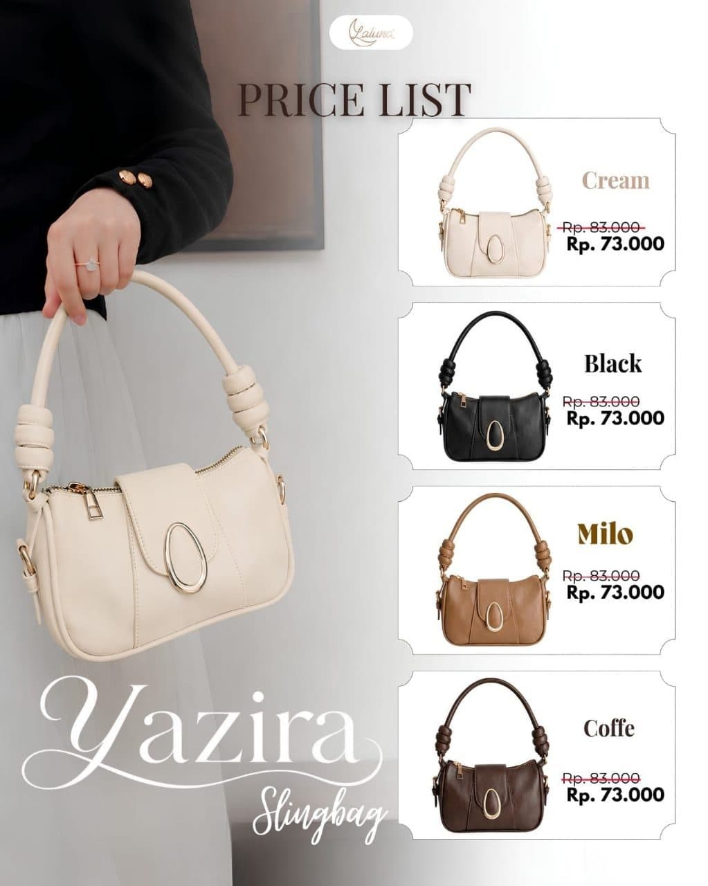 Zavira Totebag & Yazira Slingbag